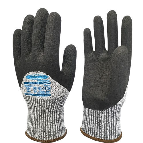 Gant de protection de manutention - NI12(5) BK - Sumirubber Malaysia Sdn. Bhd. - industriel / anticoupure / résistant à l'abrasion