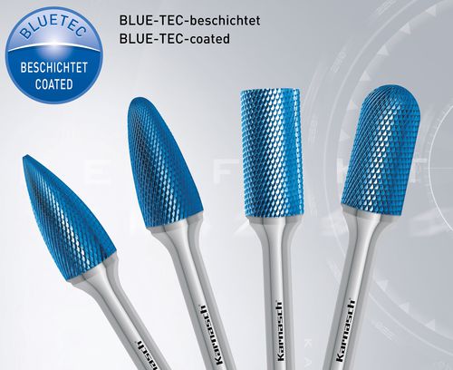 Fraise en bout - Blue-Tec  - Karnasch Professional Tools GmbH - monobloc / lime / au carbure de tungstène