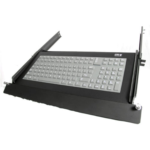 Clavier monté sur rack-tiroir - KI3700 Series - CTI Electronics Corporation - à touches mécaniques / 101-104 touches / industriel
