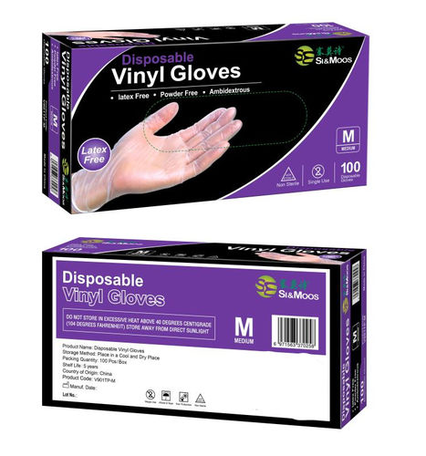 Gants en vinyle - Beijing Cap High Technology Co.,Ltd. - de laboratoire / de protection chimique / jetable