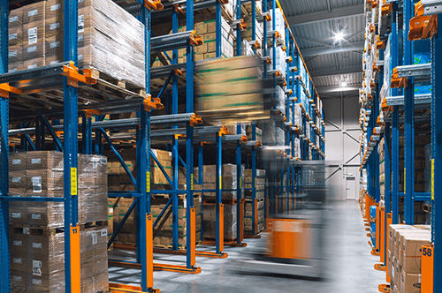 Praticable pour le stockage des matériaux en vrac - Nedcon France sas - pour entrepôt
