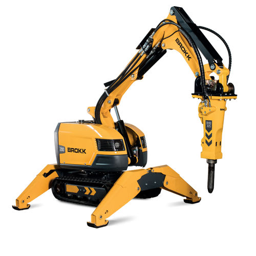 Robot de démolition télécommandé - BROKK 200 - Brokk - pour l'industrie nucléaire / compact