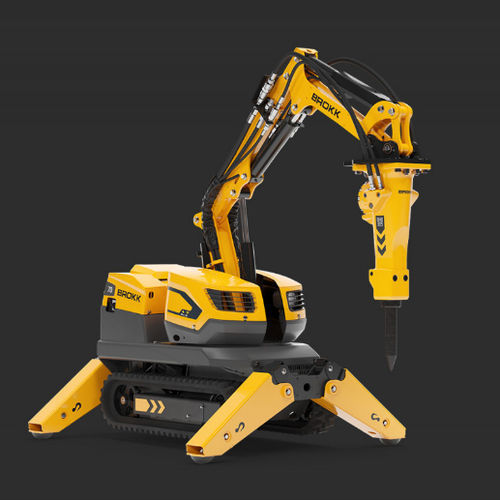 Robot de démolition télécommandé - Brokk 70+  - Brokk - compact