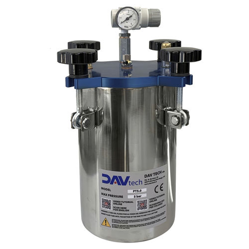 Réservoir pressurisé - PT5 - DAV TECH Srl - d'alimentation à pression / d'huile / pour colle anaérobie
