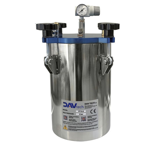 Réservoir pressurisé - PT10 - DAV TECH Srl - d'alimentation à pression / d'huile / pour colle anaérobie