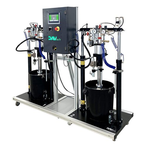 Pompe tandem - PP-50 TWIN - DAV TECH Srl - centrifuge / d'adhésifs bi-composants / colle méthacrylate (MMA)