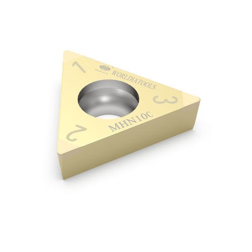Plaquette de coupe amovible de tournage - TCGW 090202 - Beijing Worldia Diamond Tools Co., Ltd - CBN / pour acier trempé / avec revêtement