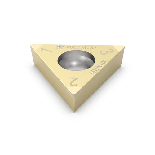 Plaquette de coupe amovible de tournage - TCGW 090208 - Beijing Worldia Diamond Tools Co., Ltd - CBN / pour acier trempé / avec revêtement