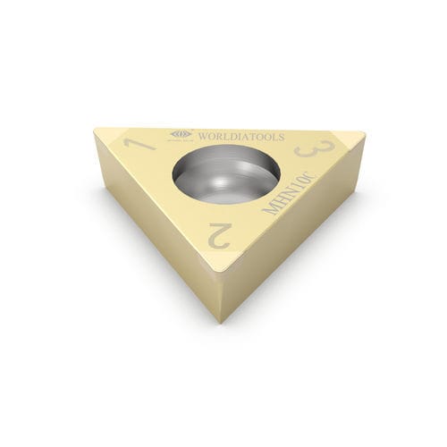 Plaquette de coupe amovible de tournage - TCGW 110308 - Beijing Worldia Diamond Tools Co., Ltd - CBN / pour acier trempé / avec revêtement