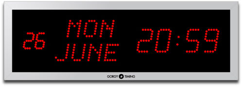 Horloge réseau - LEDICA® ALPHA 7.M - GORGY TIMING - numérique / à LED / d'intérieur