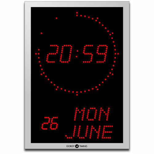 Horloge numérique - LEDICA® ALPHA 7.60.M.S - GORGY TIMING - à LED / d'intérieur / synchronisée