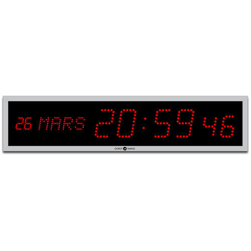 Horloge synchronisée - LEDICA® 10.M.S - GORGY TIMING - à LED / d'intérieur / numérique