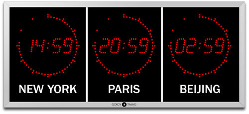 Horloge numérique - LEDI®WORLD 5.60 - GORGY TIMING - à LED / synchronisée / murale