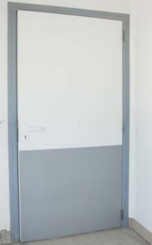 Porte en acier inoxydable - DAGARD - en aluminium / PVC / pour l'intérieur