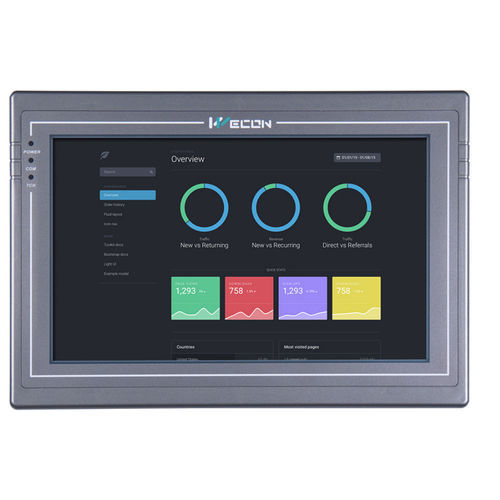 IHM tactile - PI3102H series - Wecon Technology Co.Ltd - encastrable / 1024 x 600 / ARM Cortex-A8