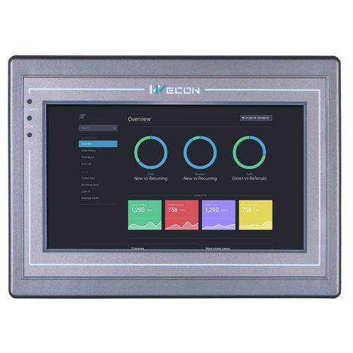 IHM à écran tactile - PI8070 series - Wecon Technology Co.Ltd - encastrable / 800 x 480 / ARM Cortex