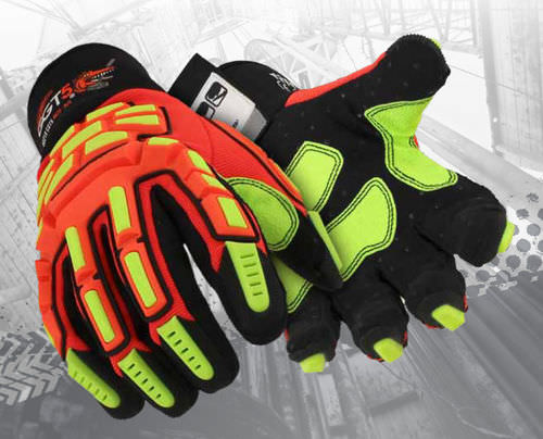 Gants de manutention - GGT5® Mud 4021X - HexArmor - antivibration / résistant à l'huile / PVC