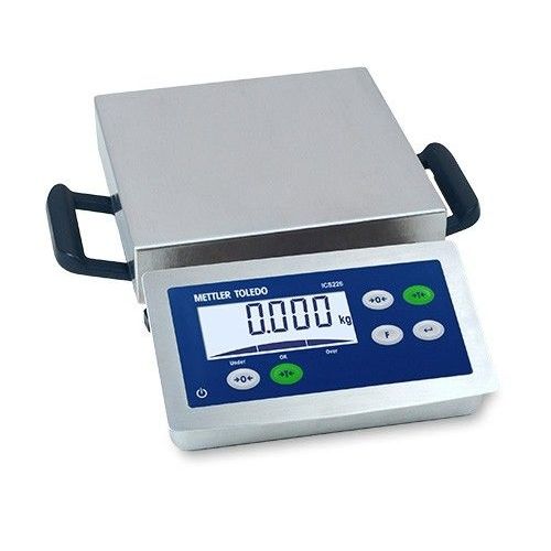 Balance à plate-forme - ICS226-QA15F-EU - METTLER TOLEDO - kilogrammes / avec afficheur LCD / en acier inoxydable