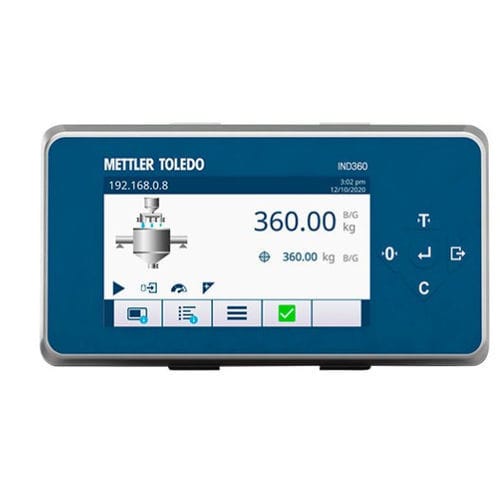 Terminal de pesage affichage LCD - IND360 - METTLER TOLEDO - encastrable / à distance / basé sur une architecture PC