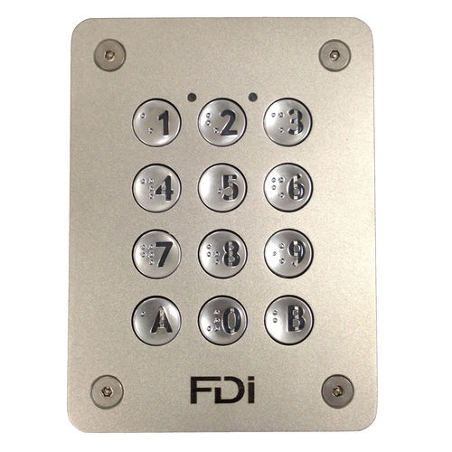 Clavier numérique 12 touches - FD-060-164 - FDI MATELEC - encastrable / en métal / antivandalisme