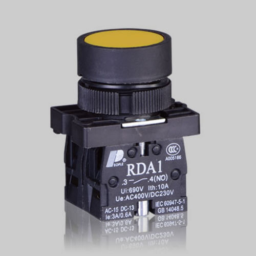 Bouton poussoir coup de poing - RDA1 series pushbutton - PEOPLE ELE. APPLIANCE GROUP CO., LTD. - à clé / standard / avec contacts en argent