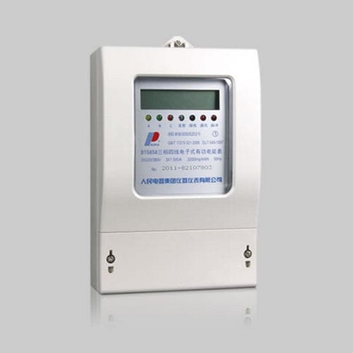 Compteur d'énergie électrique triphasé - DSS858/DTS858 3-phase energy meter - PEOPLE ELE. APPLIANCE GROUP CO., LTD. - mural / RS-485 / avec afficheur LCD