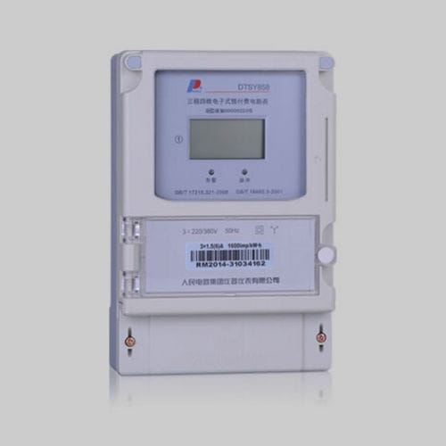 Compteur d'énergie électrique triphasé - DSSY858/DTSY858 three-phase energy meter - PEOPLE ELE. APPLIANCE GROUP CO., LTD. - mural / RS-485 / avec afficheur LCD