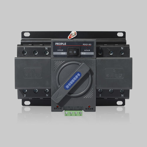Commutateur de transfert automatique - RDQ1 series ATS - PEOPLE ELE. APPLIANCE GROUP CO., LTD. - manuel / pour jeu de barres / 4 pôles