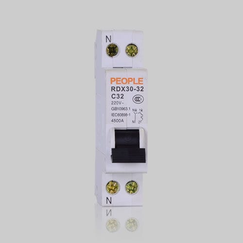 Disjoncteur AC - RDX30-32 Series - PEOPLE ELE. APPLIANCE GROUP CO., LTD. - contre les courts-circuits / pour la distribution électrique / miniature