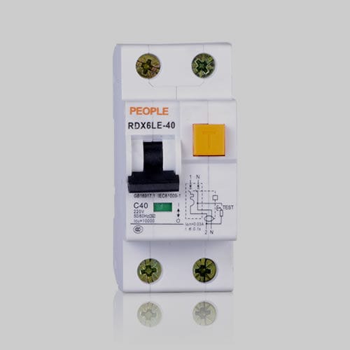 Dispositif différentiel à courant résiduel de fuite à la terre - RDX6LE series - PEOPLE ELE. APPLIANCE GROUP CO., LTD. - modulaire