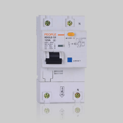 Dispositif différentiel à courant résiduel de fuite à la terre - RDX2LE-125 series  - PEOPLE ELE. APPLIANCE GROUP CO., LTD. - AC / contre les courts-circuits / modulaire