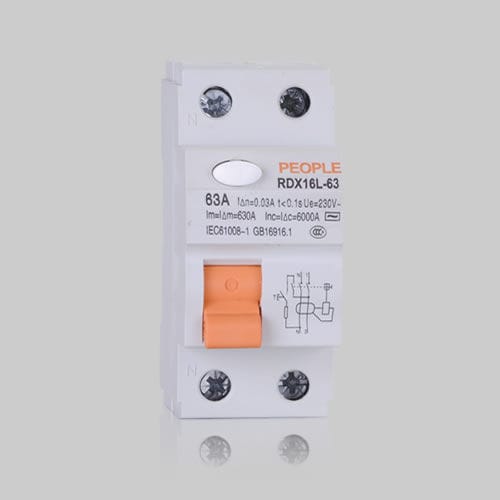 Dispositif différentiel à courant résiduel de fuite à la terre - RDX16LE series - PEOPLE ELE. APPLIANCE GROUP CO., LTD. - modulaire
