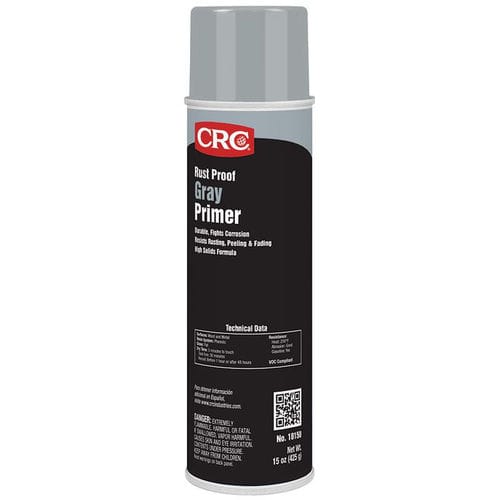 Primaire antirouille - 18150 - CRC Industries - en aérosol / pour acier / pour le bois