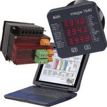 Transducteur de tension monophasé - Integra 1560 - Crompton Instruments - triphasé / sur rail DIN