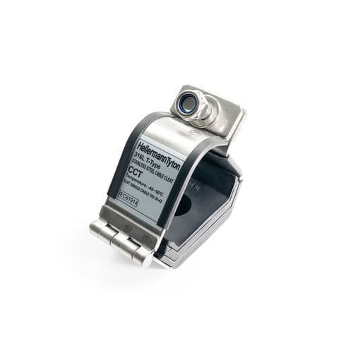 Collier pour câble électrique en acier inoxydable - CCT128-SS316L/PO-ML - HellermannTyton - avec montage à vis / ignifugé / réutilisable