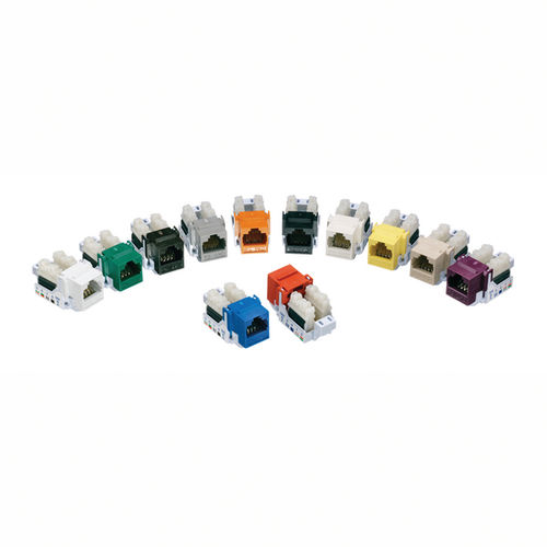 Connecteur de données - RJ45FC3-BLU - HellermannTyton - Ethernet / jack / carré