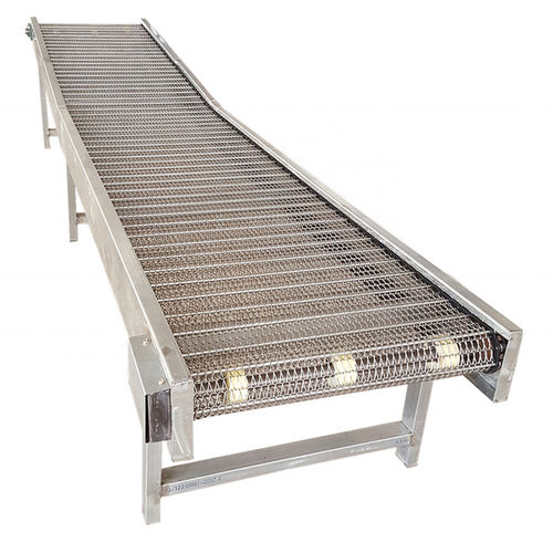 Convoyeur à mailles métalliques - Shanghai Kingrun Machinery Equipment CO., LTD - horizontal / courbe / droit