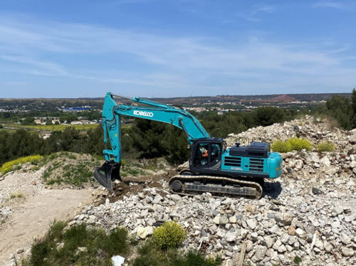 Pelleteuse intermédiaire - SK530LC-11 - Kobelco Construction Machinery Europe B.V. - sur chenilles / diesel