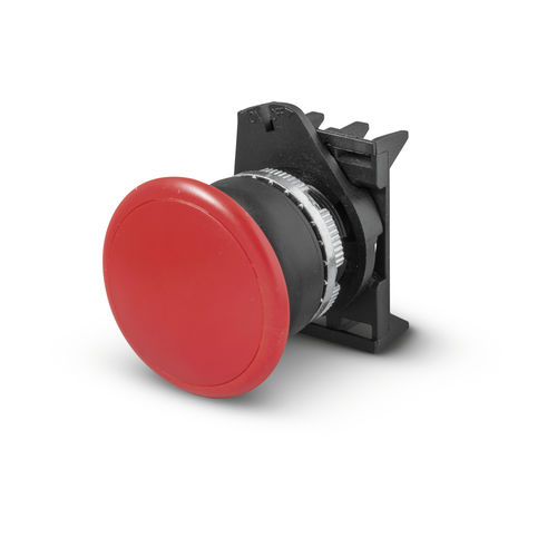 Bouton poussoir à tête champignon - PPFN1M4NBL - Fungo d'arresto momentaneo ø22 - BLACK LINE - Giovenzana International B.V. - d'arrêt d'urgence / action momentanée