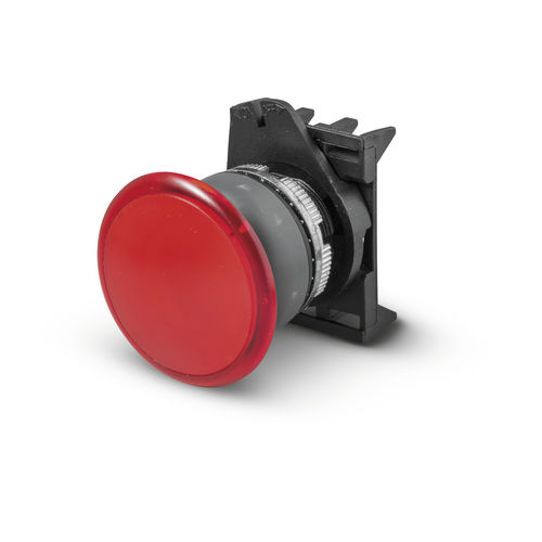 Bouton poussoir à tête champignon - PPFL1M4NGL - Fungo luminoso ø40 IP67/IP69K - GREY LINE - Giovenzana International B.V. - IP65