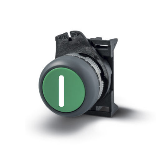 Bouton poussoir tactile - PPRN2GL/I - Operatore ø22 IP67/IP69K - GREY LINE - Giovenzana International B.V. - action momentanée / à montage affleurant