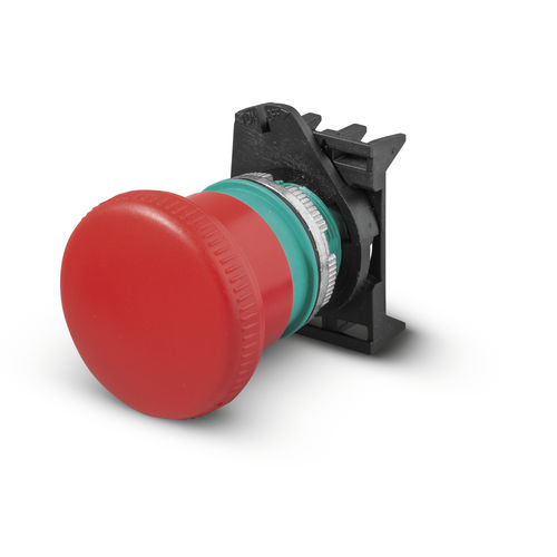 Bouton poussoir à tête champignon - PPFN1P4N4X - Fungo ø40 Sblocco a rotazione push-pull - Giovenzana International B.V. - d'arrêt d'urgence / NEMA