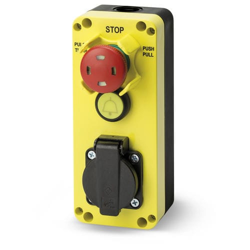 Bouton poussoir coup de poing - GM421 - Giovenzana International B.V. - d'arrêt d'urgence / lumineux / électromécanique