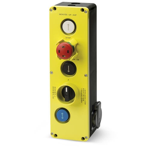 Boîte à boutons à 5 boutons - GM677 - Giovenzana International B.V. - IP54 / avec déverrouillage de rotation / pour ascenseur
