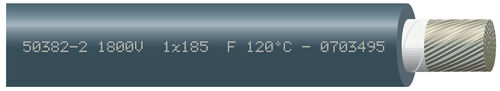 Câble électrique d'alimentation - SILICABLE® RW EN 50382-2 1800V F - OMERIN - en cuivre / pour applications ferroviaires / flexible