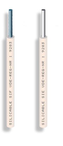 Fil monoconducteur isolé - SILICABLE® N2GFA series - OMERIN - en cuivre / en silicone / monobrin