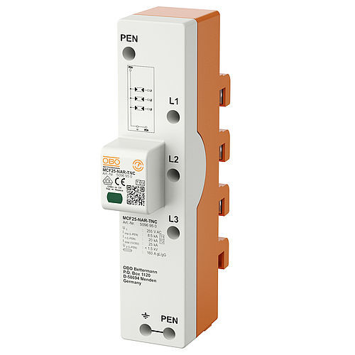 Parafoudre de type 1 + 2 - MCF-NAR - OBO Bettermann - d'installation électrique / basse tension