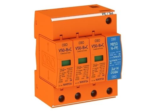Parafoudre de type 1 - V 50-B series  - OBO Bettermann - sur rail DIN
