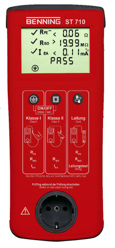 Testeur anti-effraction - ST 710 - Benning - de courant de fuite / pour appareils électriques / portable