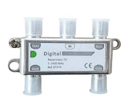 Répartiteur passif - 07274 - DIGITAL ELECTRIC - CATV / sur rail DIN
